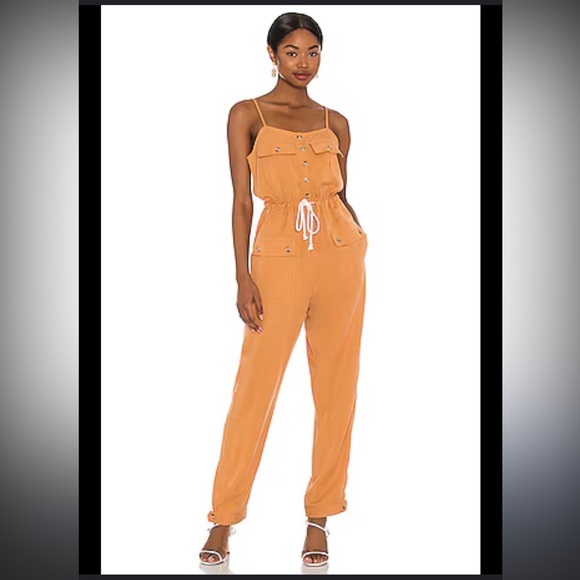 REVOLVE Pants - Amanda Woven Jumpsuit in Bronze - AMUSE SOCIETY - Revolve